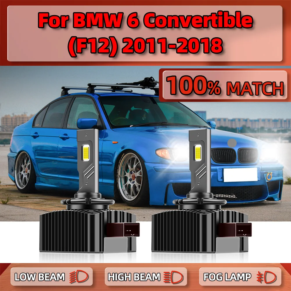 

D1S светодиодный фары HID Xenon 29000LM CSP Chip Автомобильные фары 6000K Plug & Play для BMW 6 Convertible (F12) 2011-2015 2016 2017 2018