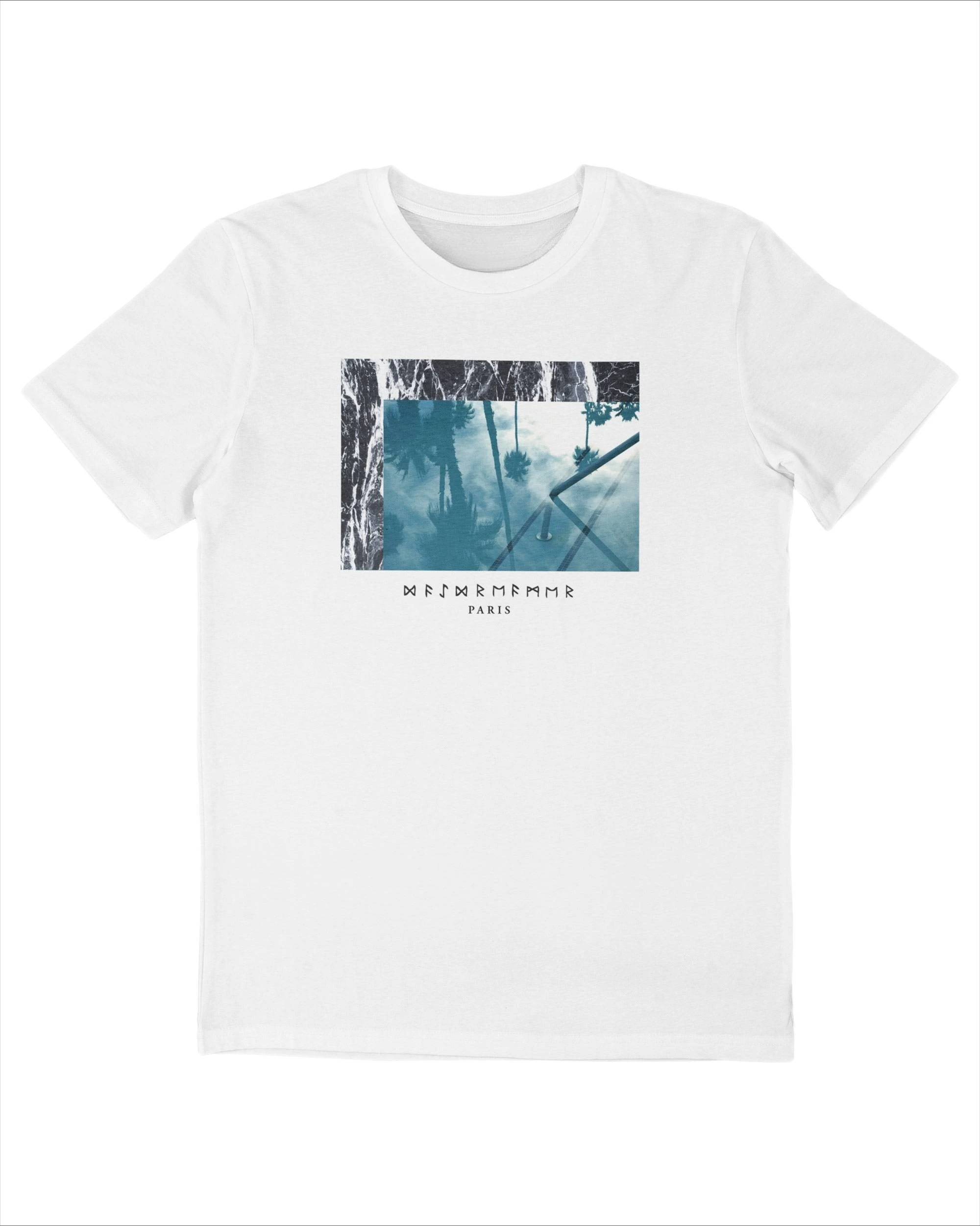 

Palm Tree Graphic Print Summer Luxury Brand Pure Cotton Men's and Women's T-shirt Short Sleeve Street Fashion Trend Clothing