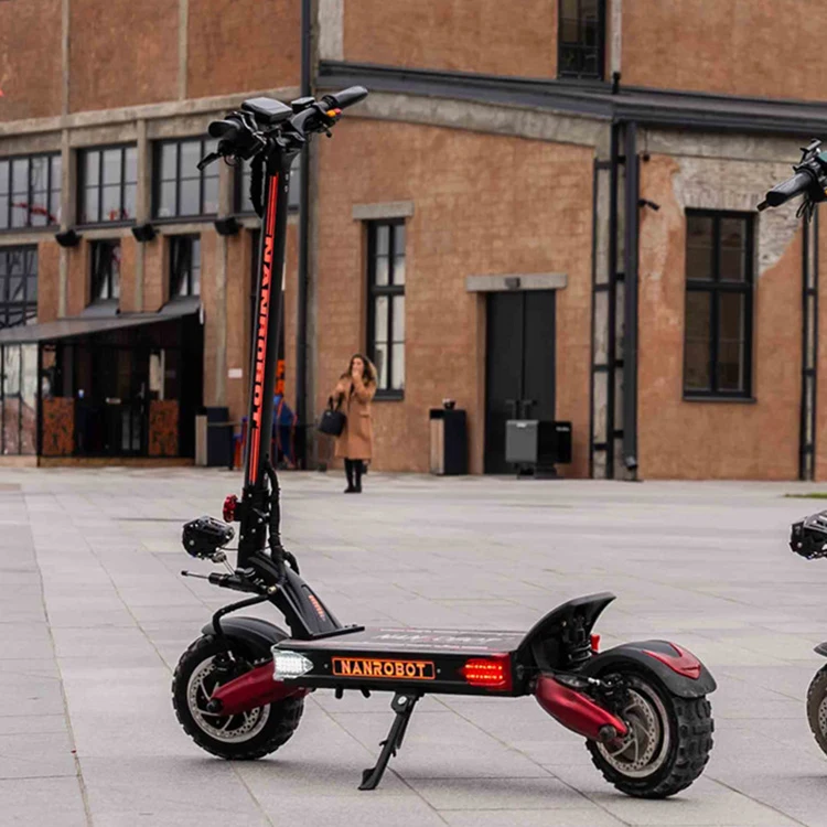 Scooter Eléctrico de doble Motor de alta gama más elogiado NANROBOT LS7 + Scooter Eléctrico Scooter electrónico útil Unisex 60V freno de aceite