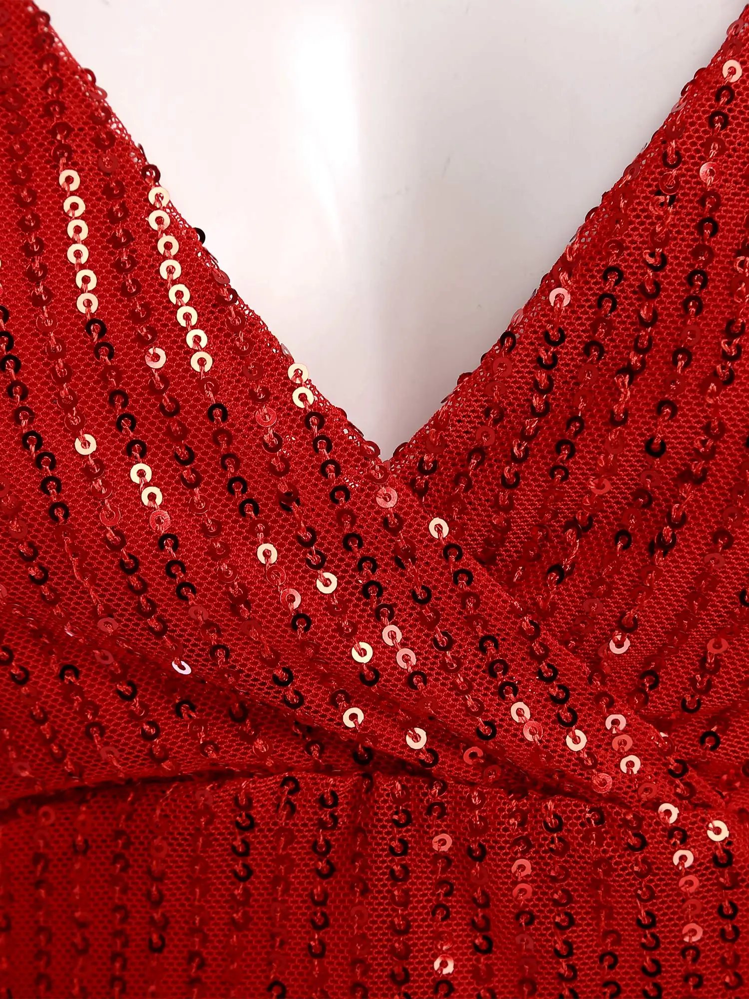 Abito da cocktail con paillettes da donna Abito bodycorn Abito da sera sexy con scollo a V senza schienale Abito da ballo da donna Glitter Vestido De Fiesta