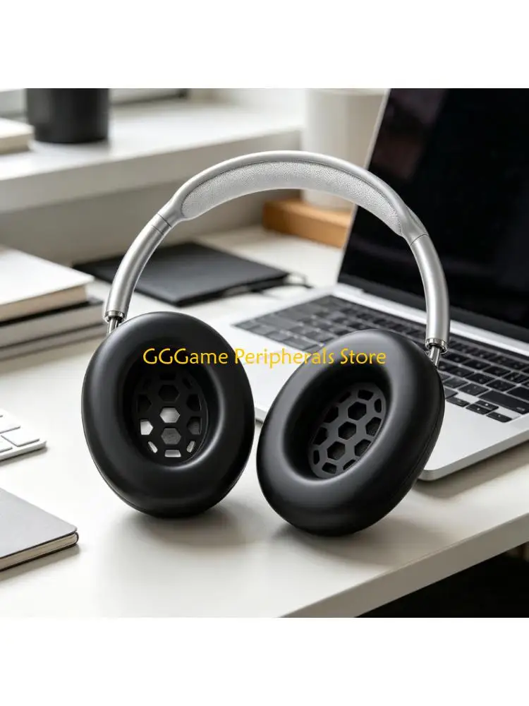 U55B Ear Cushions Feature Silicone Soft Earpads Noise Isolation Ergonomic for SIMGOT EH500 Headphone