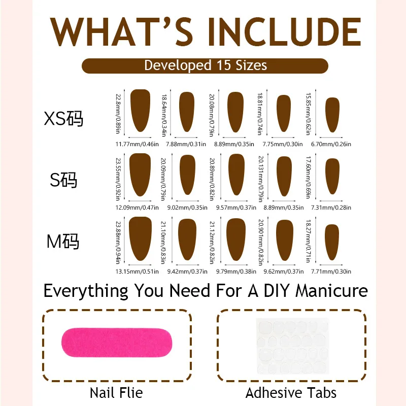 30pcs/set almond-shaped fake nails for women sex leopard print french tips faux ongles 3d trendy press on false nail supplies