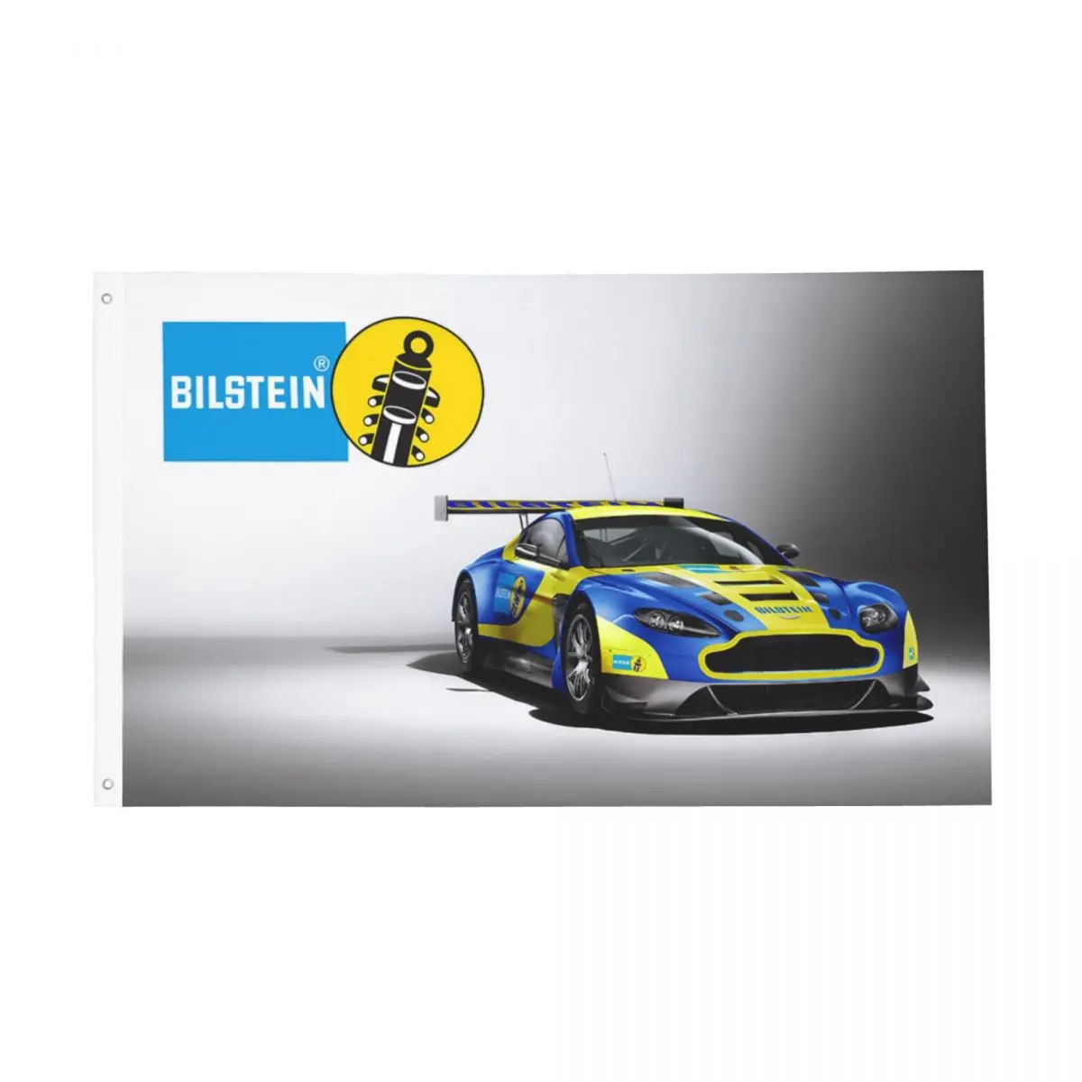 Bilsteins Racing Car Shock Flag Double Sided Outdoor Banner Retrofit Garage 2 Grommets Home Room Dorm Wall Decor