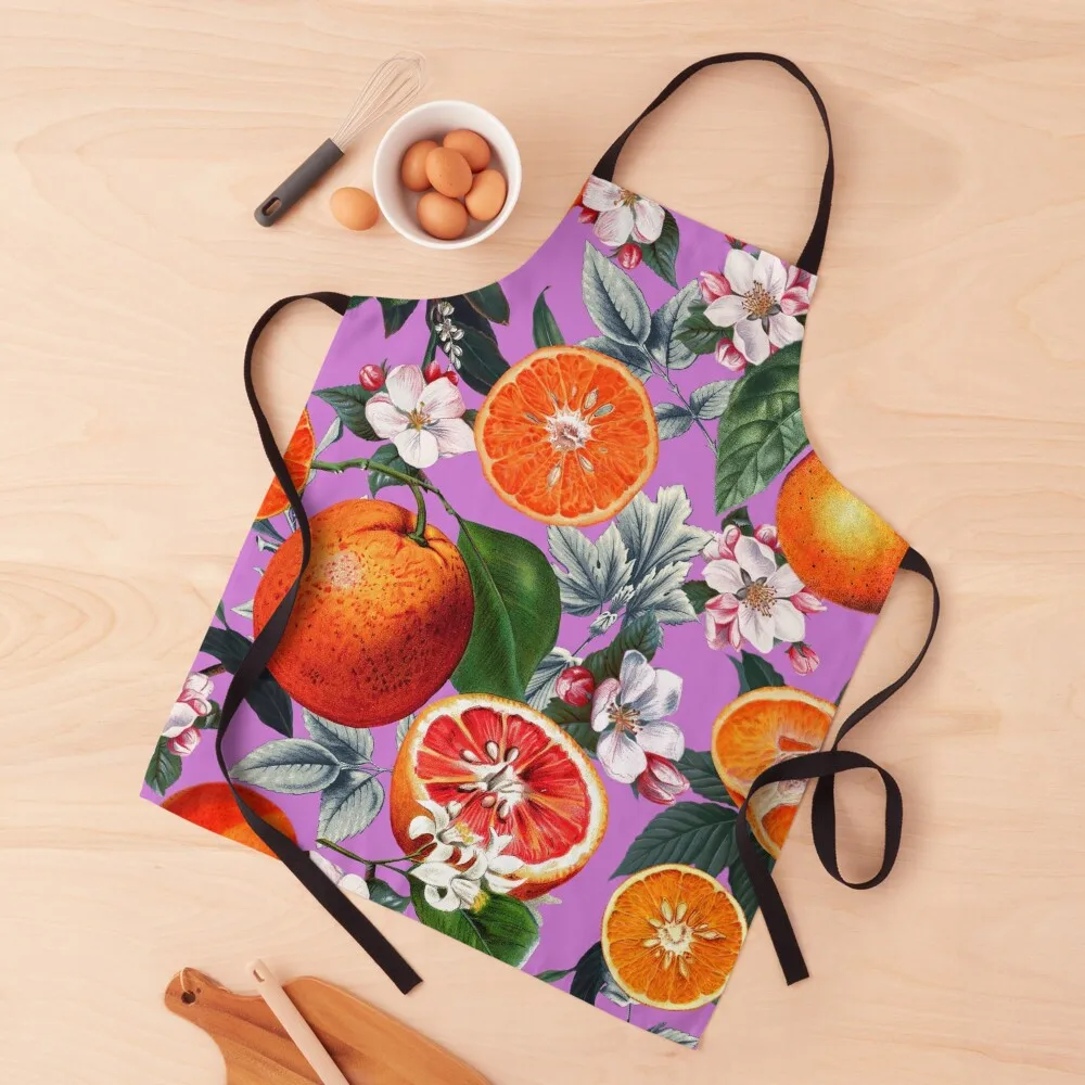 

Vintage Fruit Pattern X Apron for kitchen useful Kitchen Things kitchen item Apron