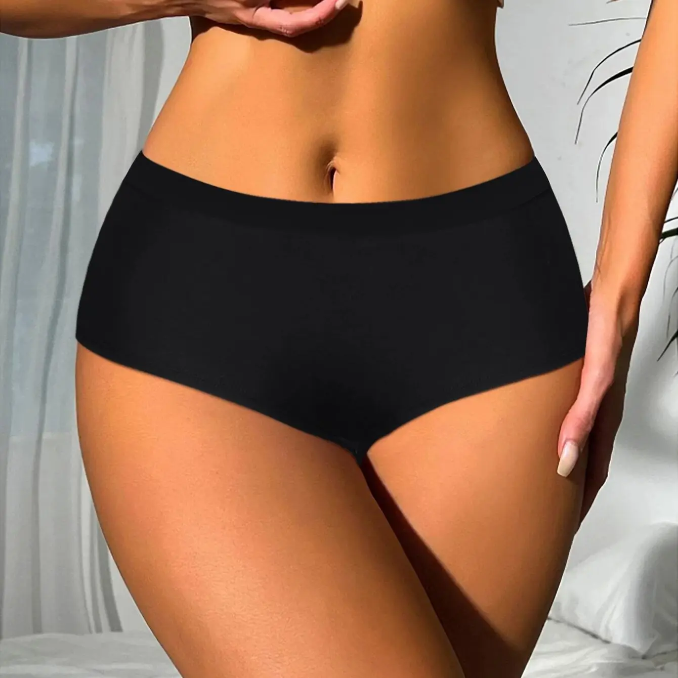 Varsbaby Cheeky Boyshort with I Love My Husband Prints Underpant Big Size Panties Women Playful Underwear Boxer Shorts
