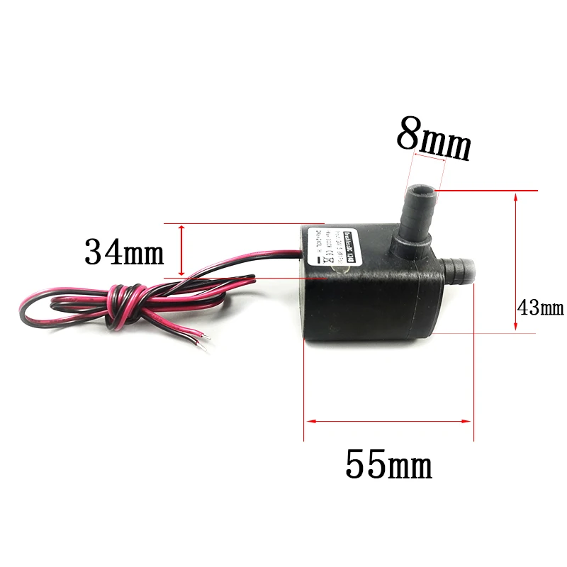 DC 12V 24V 4.8W 5.8W 240L/H Silent Fish Tank Pump Solar Brushless Motor Pool Circulating Submersible Pump Water Pump