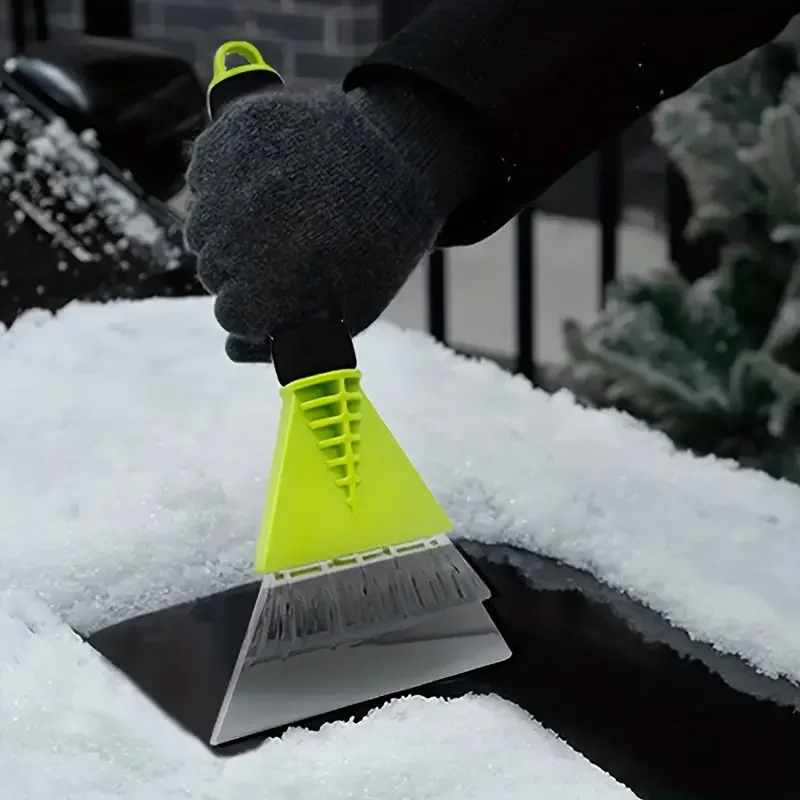 Raschietto da neve invernale, pala da neve per auto non danneggia la vernice dell\'auto, antigelo portatile, pala di sbrinamento, strumento per la