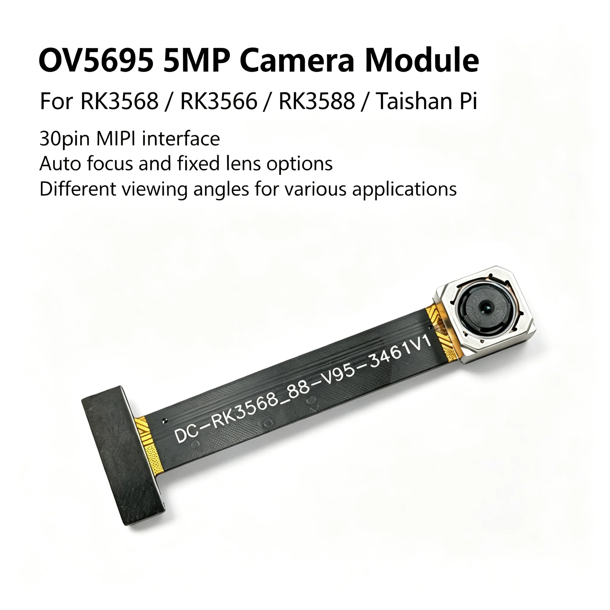 OV5695 5MP MIPI Camera Module Compatible with RK3568 RK3588 TaishanPi