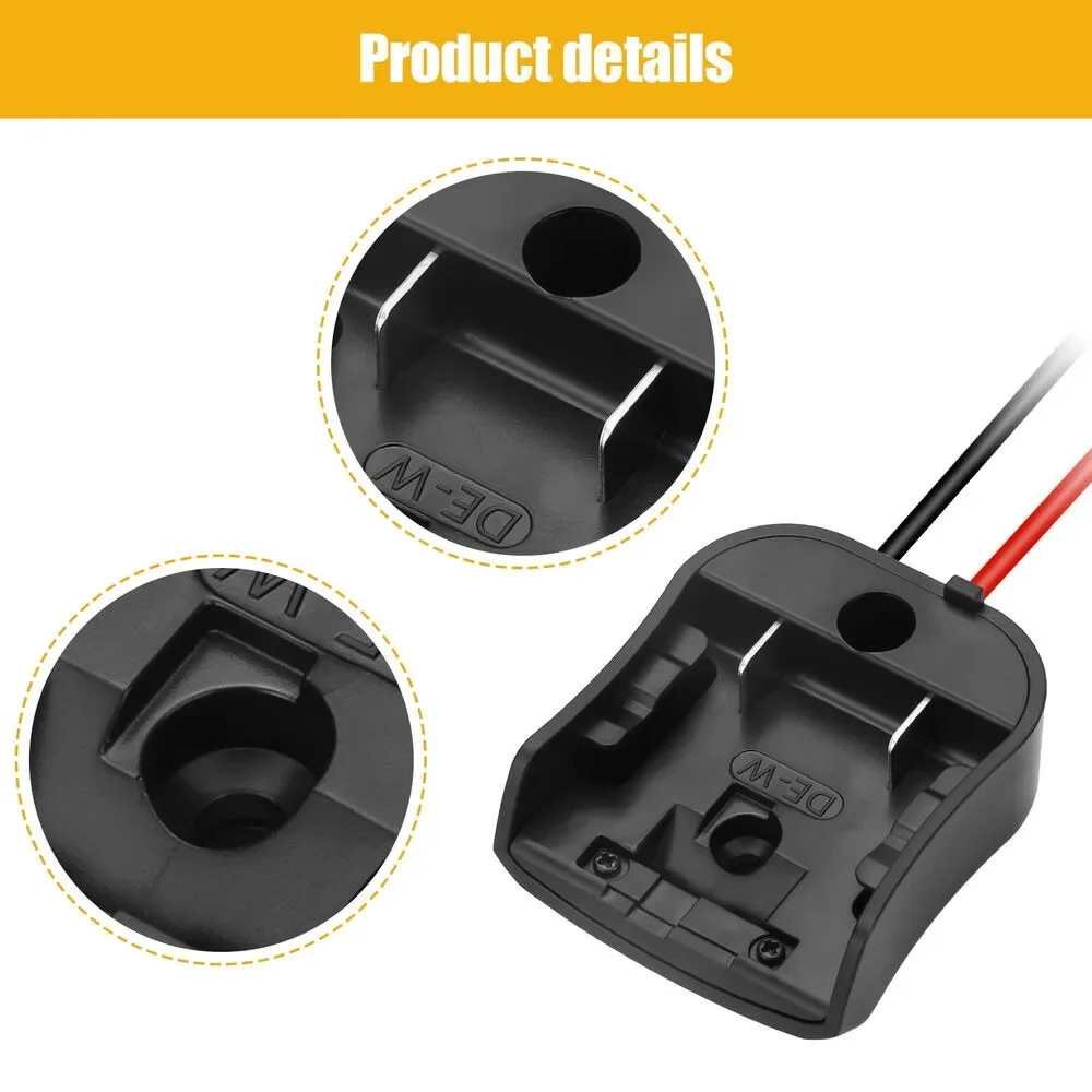 Imagem -03 - Adaptador Power Wheels para Dewalt 10.812v Bateria 14awg Robótica Faça Você Mesmo Robotics Trabalho Luzes rc Truck e rc Brinquedos