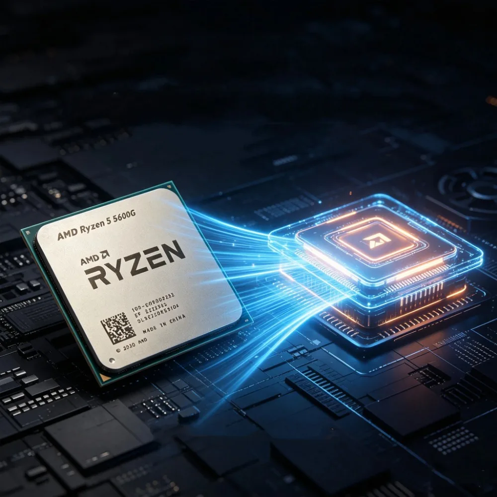 Unlocked AM4 APU With Vega 7 Graphics Ryzen 5 5600G R5 5600G 6C12T 16MB Large Cache Suitable For Mini PC Office And Light Gaming