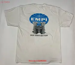 EMPI Size Does Matter Promo Engine Graphic T-shirt Men Large White Short Sleeve