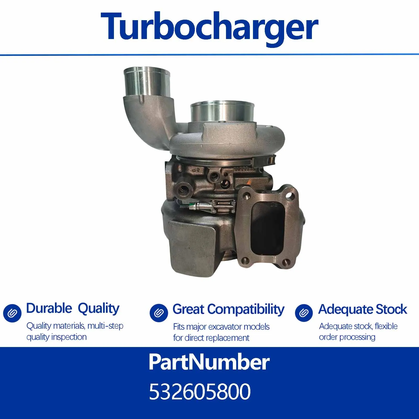 Turbocharger 3794756 For Ram 2500 3500 Pick-Up Truck Cummins ISB 6.7L Engine