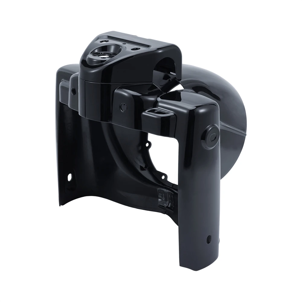 غطاء المصباح الأمامي المستدير باللون الأسود مقاس 7 بوصات لدراجة Harley Touring Road King FLHR 2014-2023