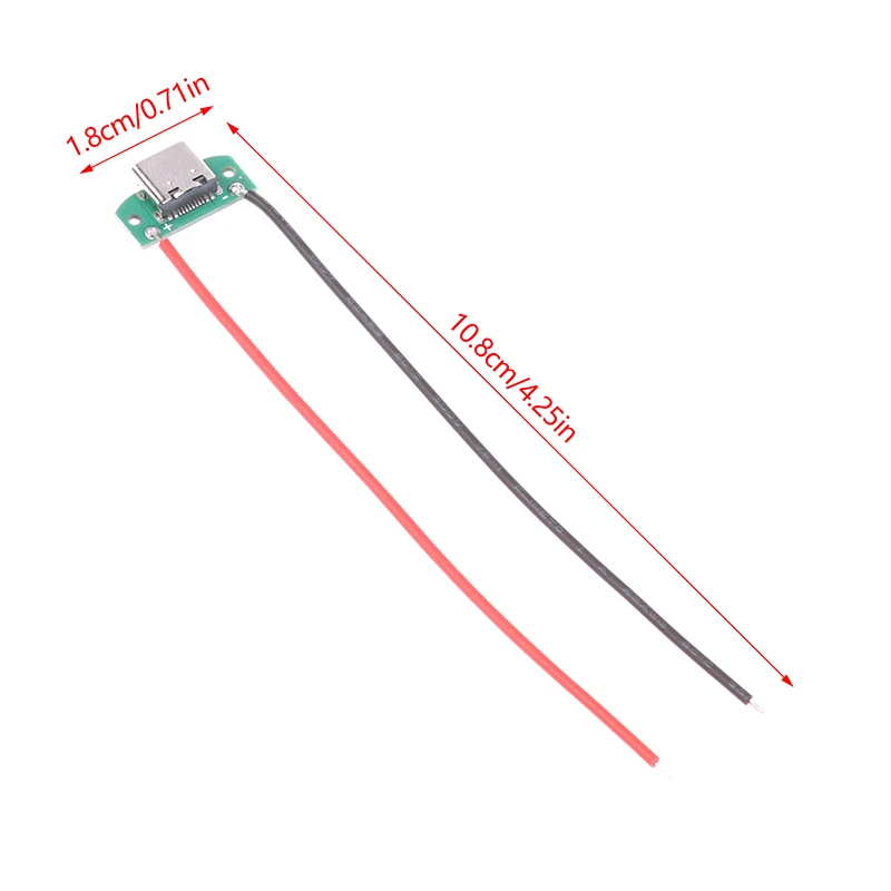 Conector USB tipo C impermeable, cable de soldadura hembra, puerto de carga rápida de alta corriente, cargador de USB-C, 16 pines