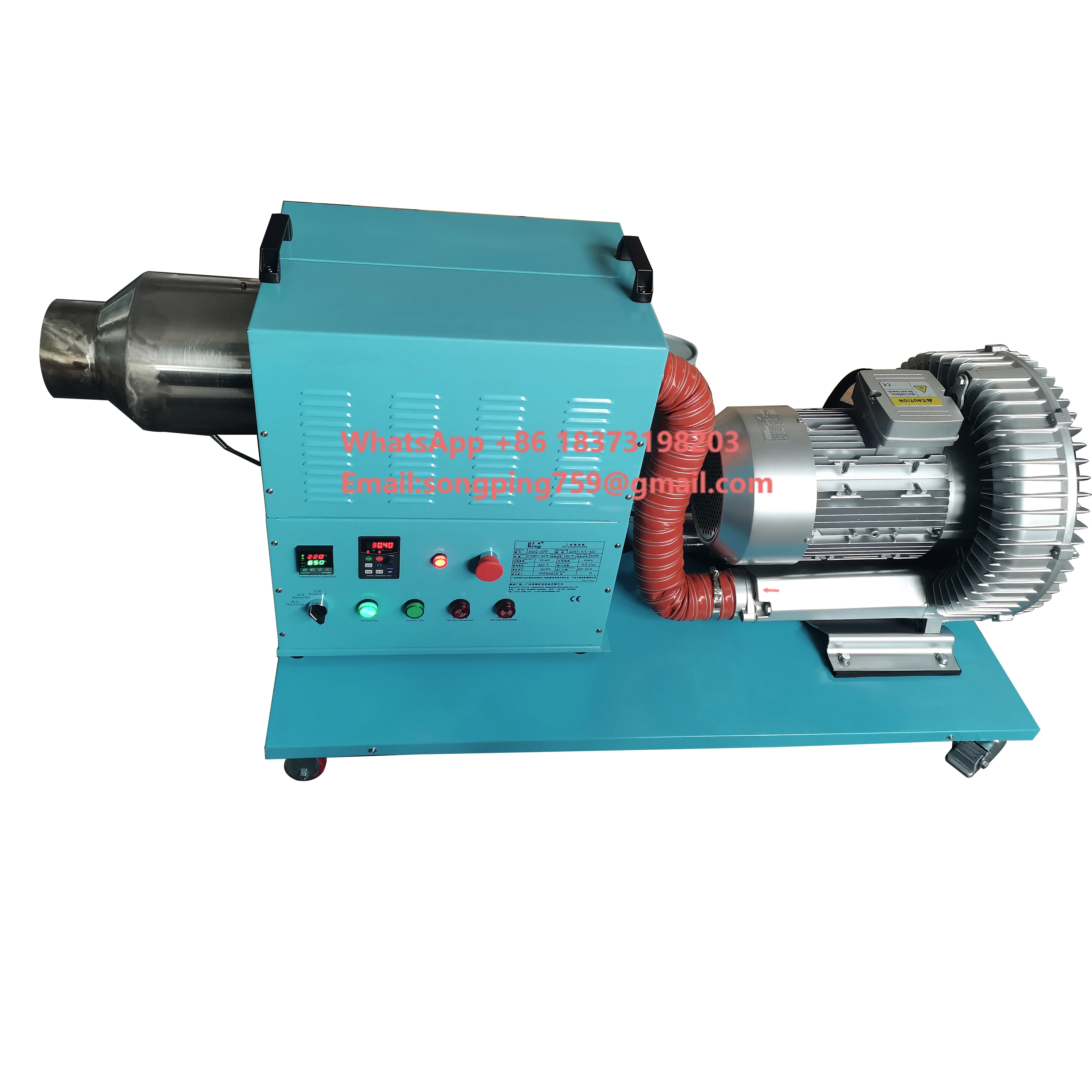 

7.5KW Stainless Steel Electric Heater Industrial Hot Air Blower with 1.5KW High-Pressure Motor and 220V/380V for Drying