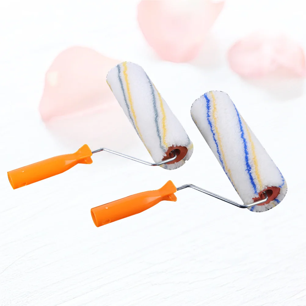 

2 шт., чехлы для валиков для краски, 180 мм, многоразовые, безворсовые, устойчивые к навесу для всех красок, пятен, стены, потолка, инструмент для рисования