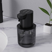 400ml Electric Sanitizer Dispenser Rechargeable Infrared Sensor Foaming Soap Dispenser IPX5 Waterproof for Home Kitchen Bathroom