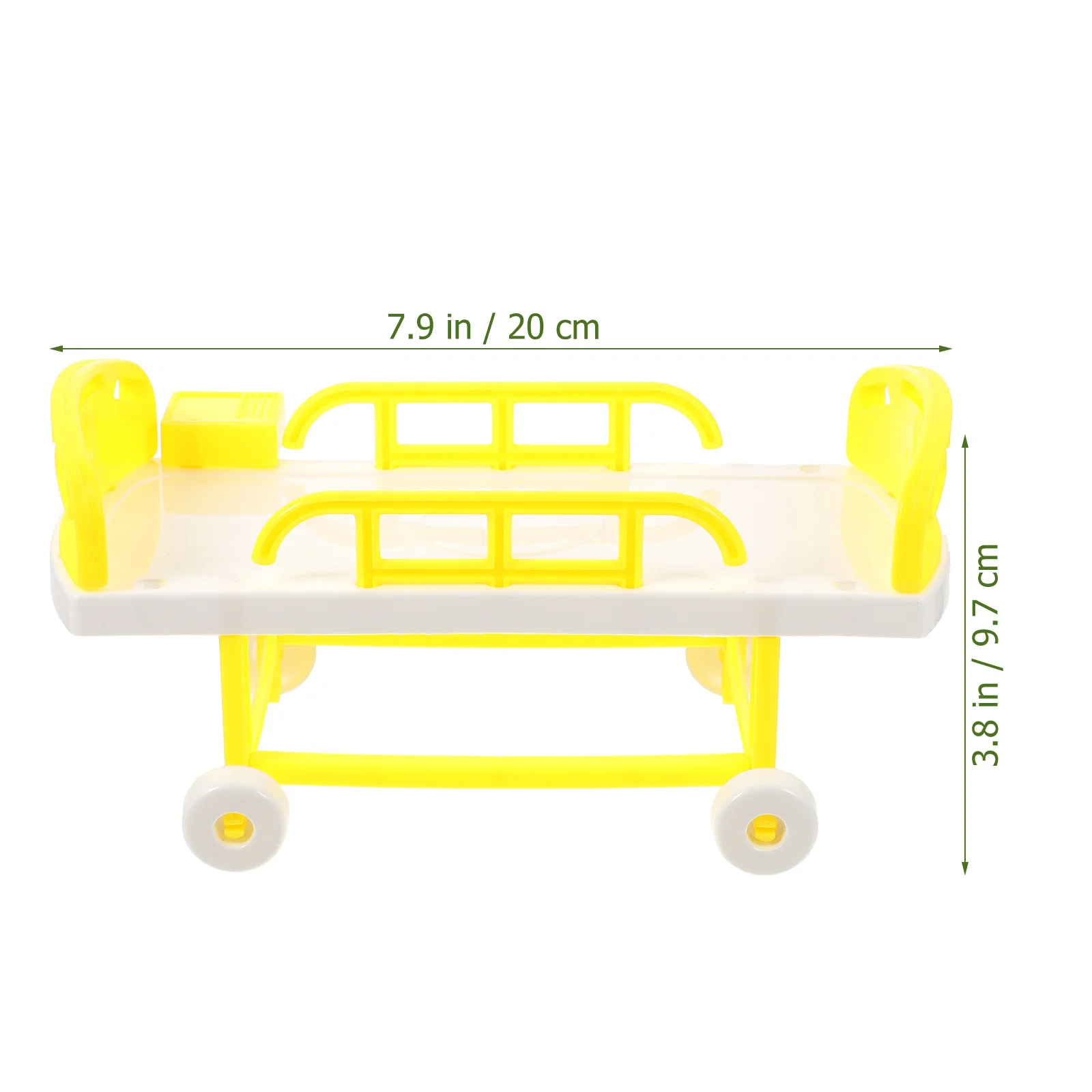 Cama médica simulada, Mini juguete de Hospital, botella de infusión de simulación, accesorios de cuna, plástico para niñas y niños pequeños