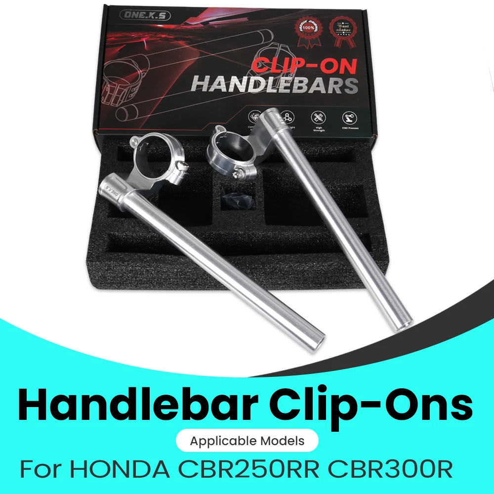 45mm Motorcycle Handlebar Clip-Ons Fork Handle Bars Clip ons For HONDA cbr250rr  cbr300r