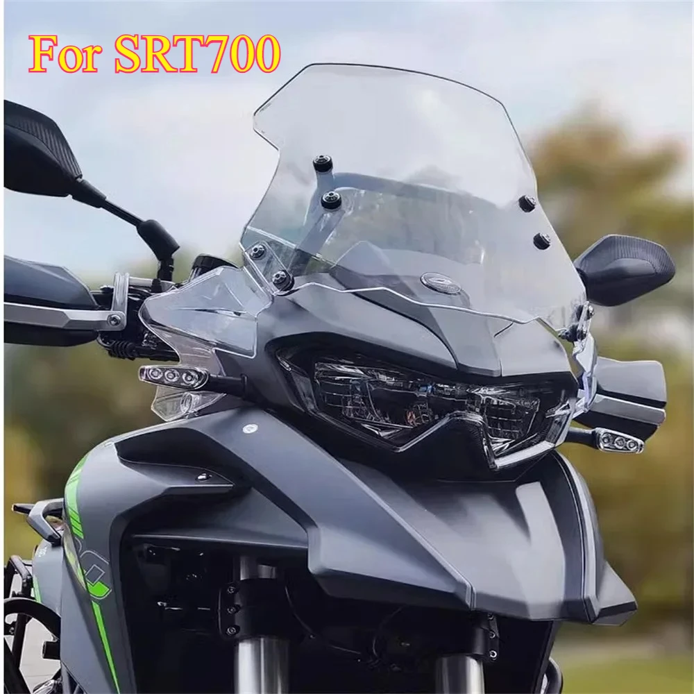 Motorcycle Windshield for QJMOTOR SRT700 SRT 700 Aftermarket Accessory Wind Deflector SRT 700 Rain Guard Protective Cover