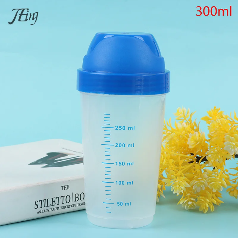 크리에이티브 밀크쉐이크 단백질 파우더 믹싱 병, 쉐이커 컵, 300ml 