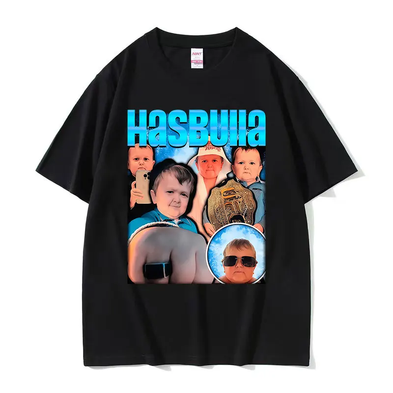 

Лимитированная футболка с принтом Hasbulla Magomedov, забавная мини-футболка Khabib Blogge Fighting, хлопковая футболка унисекс, летние футболки с круглым вырезом и короткими рукавами