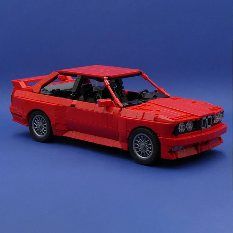 

1543PCS MOC BMWes E30 M3 Premium Classic Sports Car DIY Model Building Blocks Birthday Toys Gift