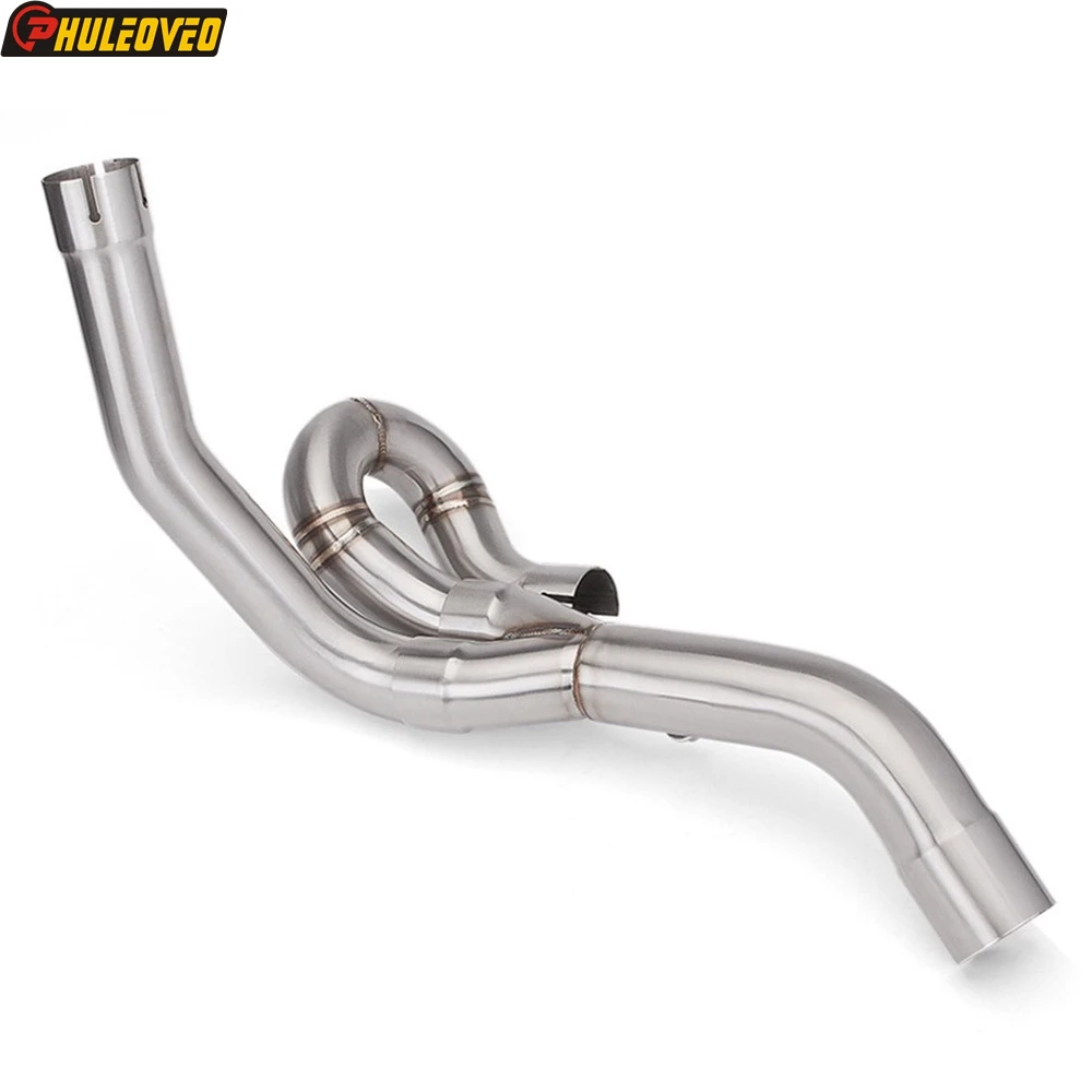 For Aprilia Shiver 750 SL750 2008-2016 Motorcycle Exhaust Connector Header Manifold Front Pipe Escape Moto Muffler Mid Link Pipe