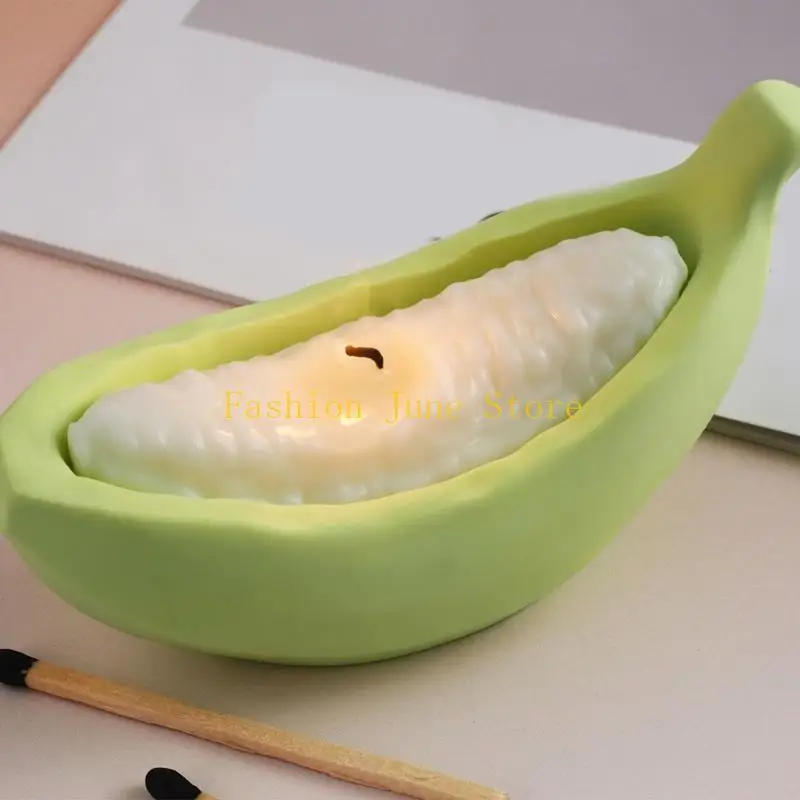 N5KA Creative Silicone Banana Mold Set for Home Styling Activities