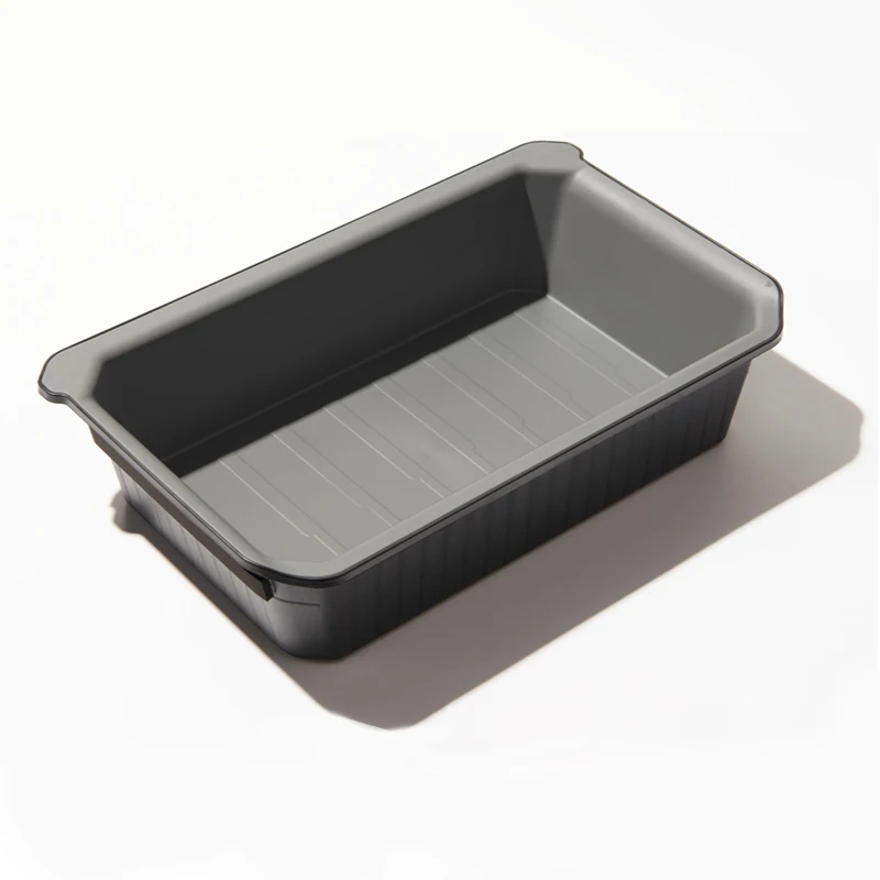 

For Tesla Model Y Under Seat Organizer Lined Drawers Storage Tray / 2nd Row Rubbish Bin