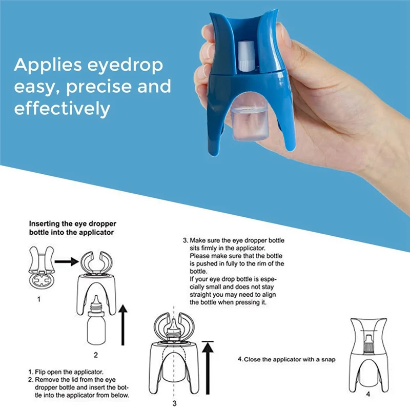 A24P Eye Drop Holder Helper Eye Ointments Drop ผู้ถืออุปกรณ์ Eye Drop Guide Aid ช่วย Applicator Eye Care TOOL