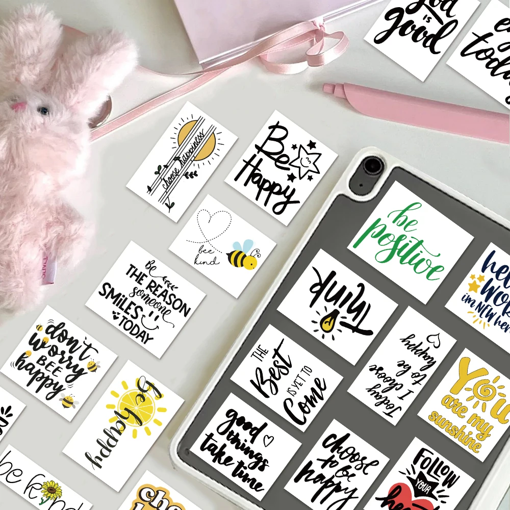 50PCS Creative English Label Slogans Graffiti Stickers DIY Luggage Skateboarding Motorcycle Waterproof Stickers