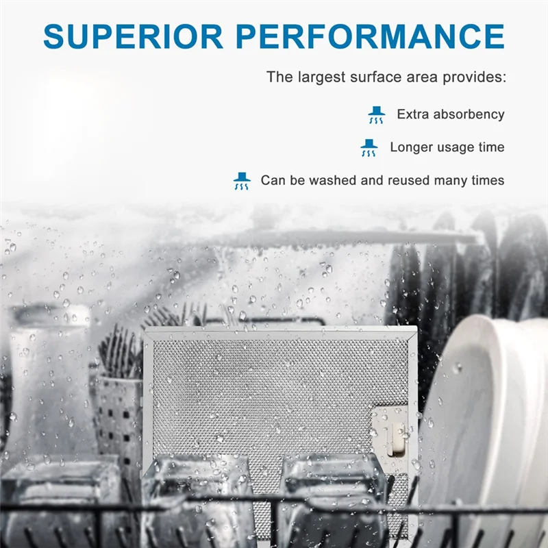 A05G-مرشح شحم العادم مع 5-Layer الألومنيوم شبكة هود تصفية مرشح شفاط المطبخ الملحقات