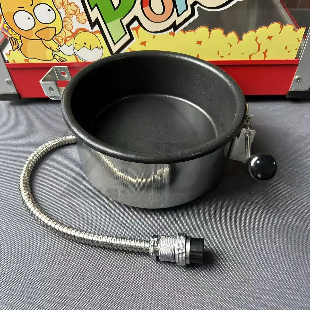 

Popcorn machine spherical pot body accessories Huili 3 holes 25mm stirring pot non-stick pan Otele 2 holes 15mm liner