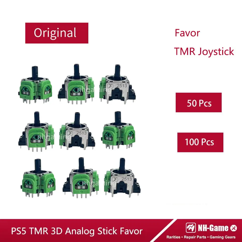 

50/100pcs Favor TMR Joystick For PS5 Controller Sensor 3D Analog For Ps5 Gamepad TMR Electromagnetic Stick