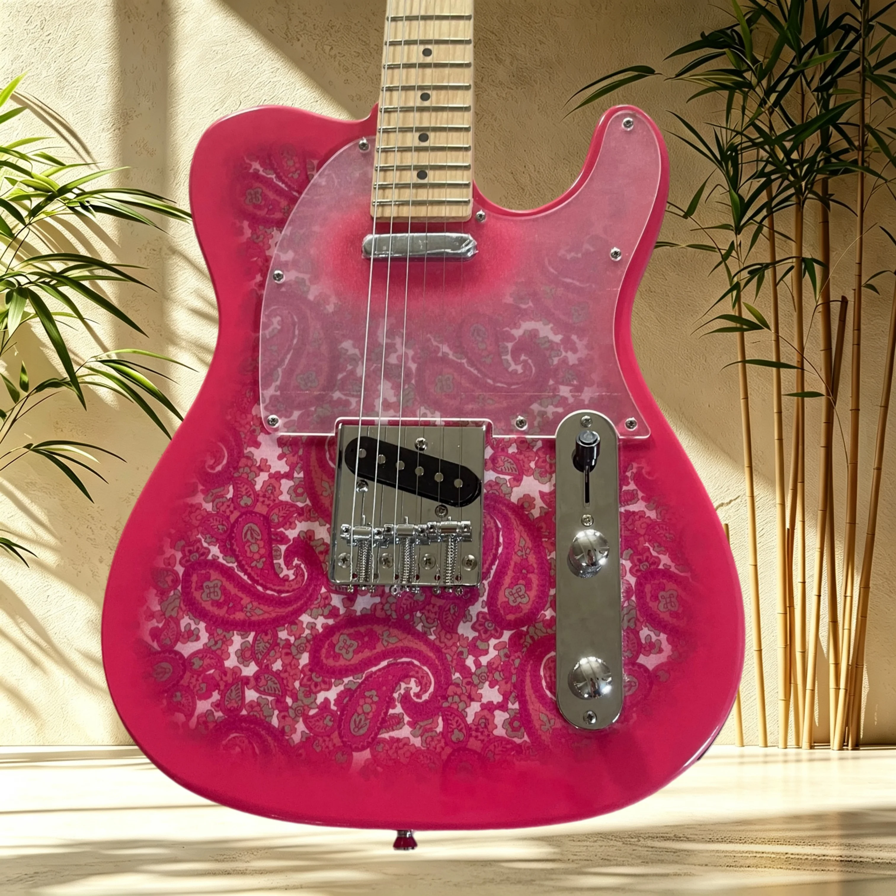 TL Red Paisley Pattern Electri - Musical Instrument Mandolin review and price