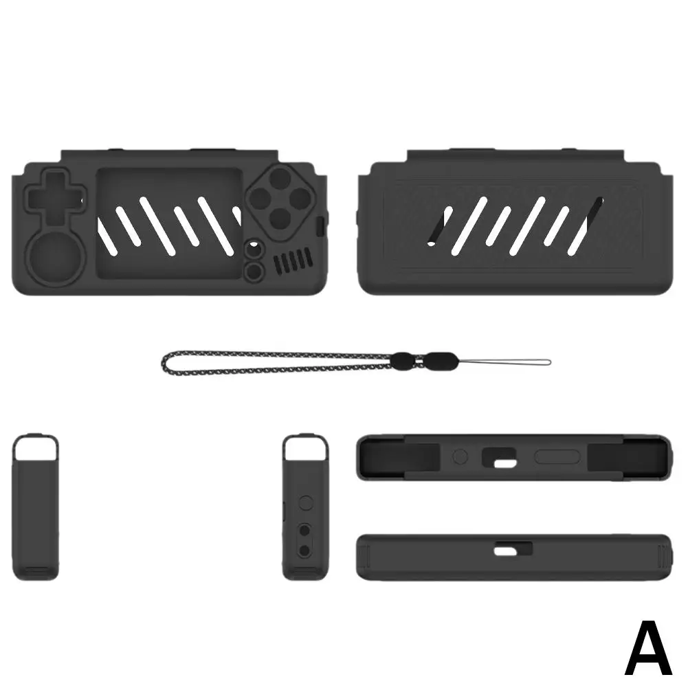 휴대용 오픈 소스 핸드헬드 게임 콘솔 실리콘 보호 커버, 낙하 방지 방진 스토리지 Soli R2D7, MiyooA30 에 적합