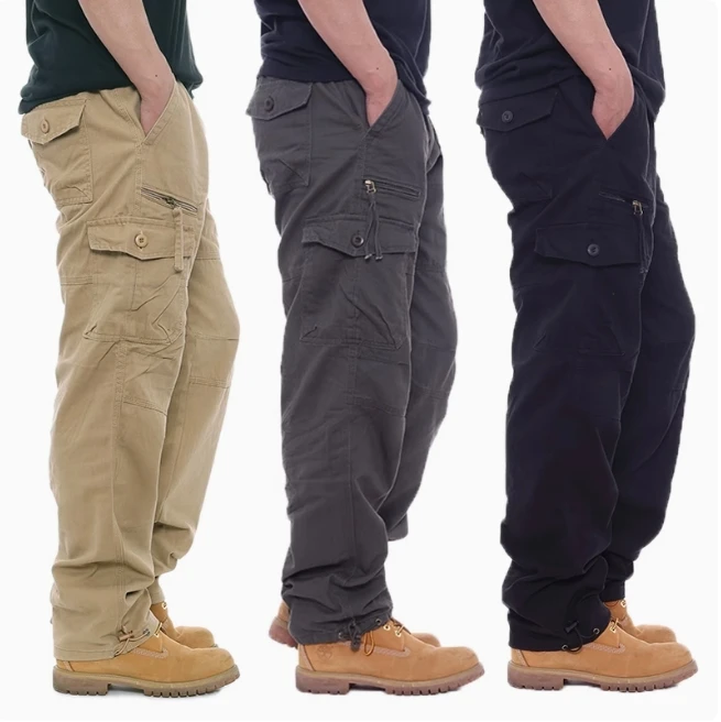 2024 plus-size autumn/Winter khaki look suitable fashion all-in-one boys and teenagers overalls elasticated straight trousers