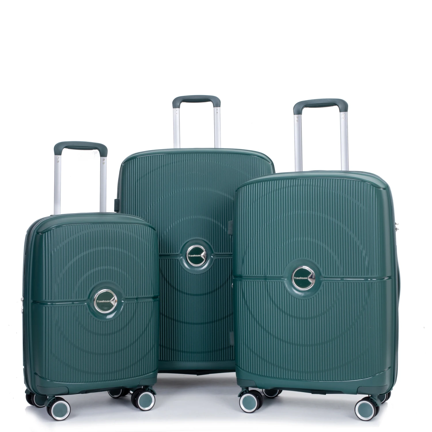 

Expandable Hardshell Suitcase Double Spinner Wheels PP Luggage Sets Lightweight Durable Suitcase with TSA Lock,3-Piece Set (20/2