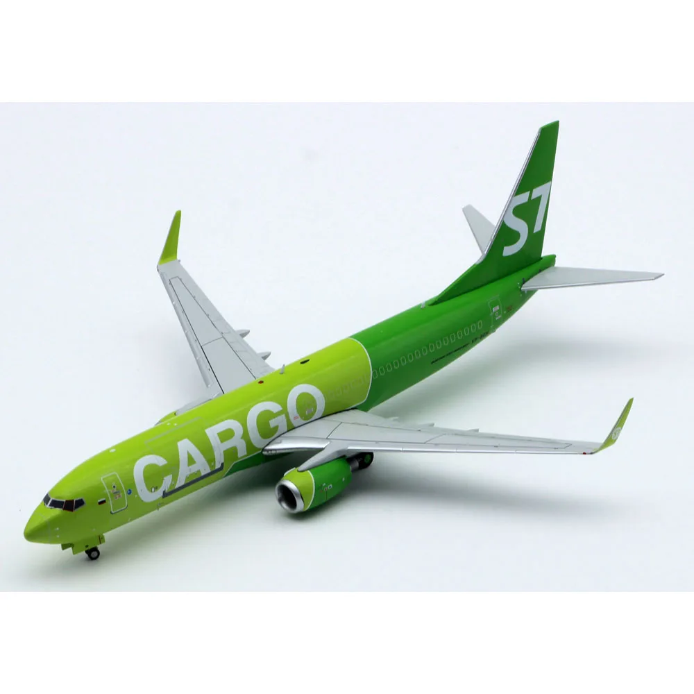 LH2302 Alloy Collectible Airplane Gift JC Wings 1:200 S7 Cargo Boeing B737-800(BCF) Diecast Aircraft Jet Model VP-BEN With Stand