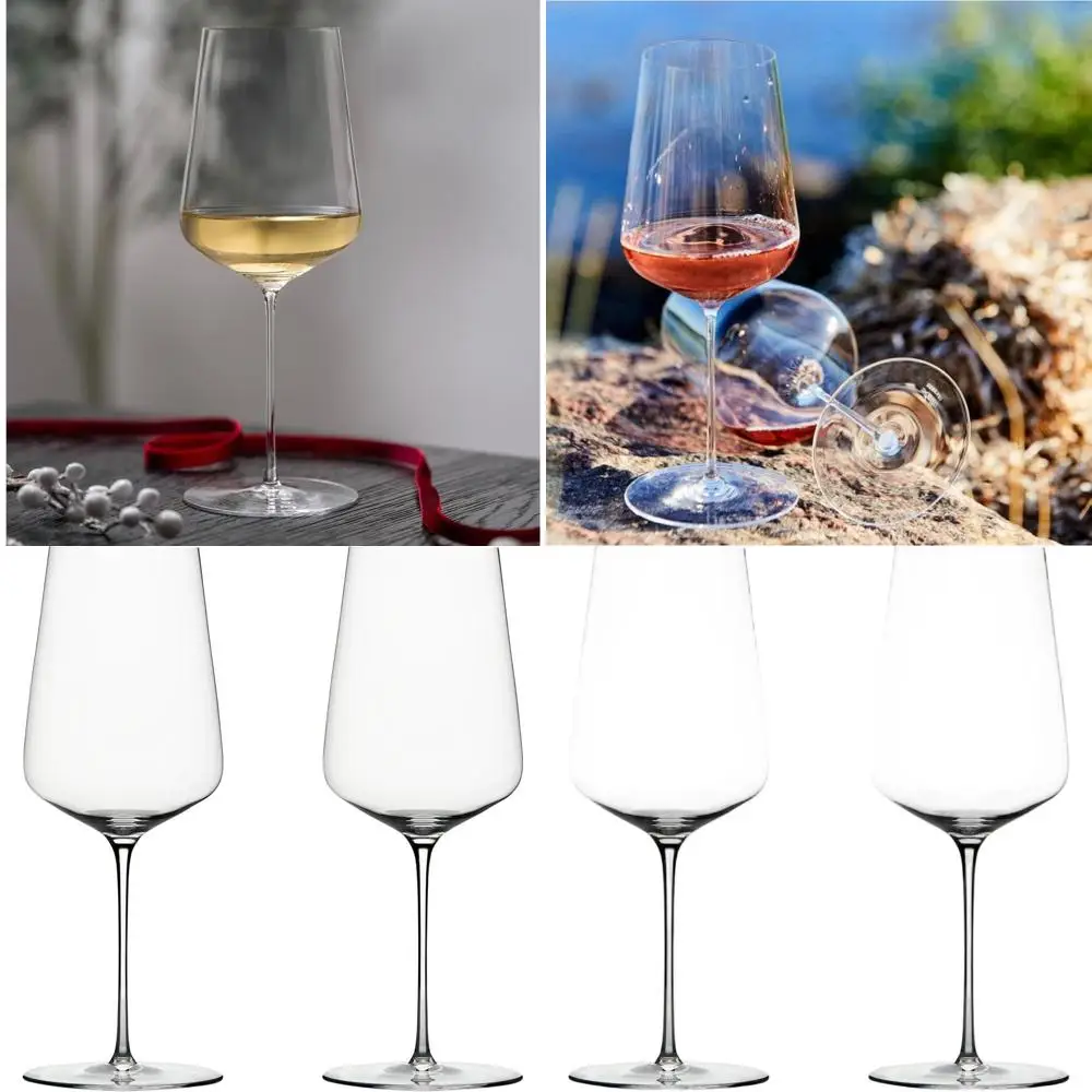 

Pair of Elegant Universal Handcrafted Crystal Wine Glasses | Set of 2