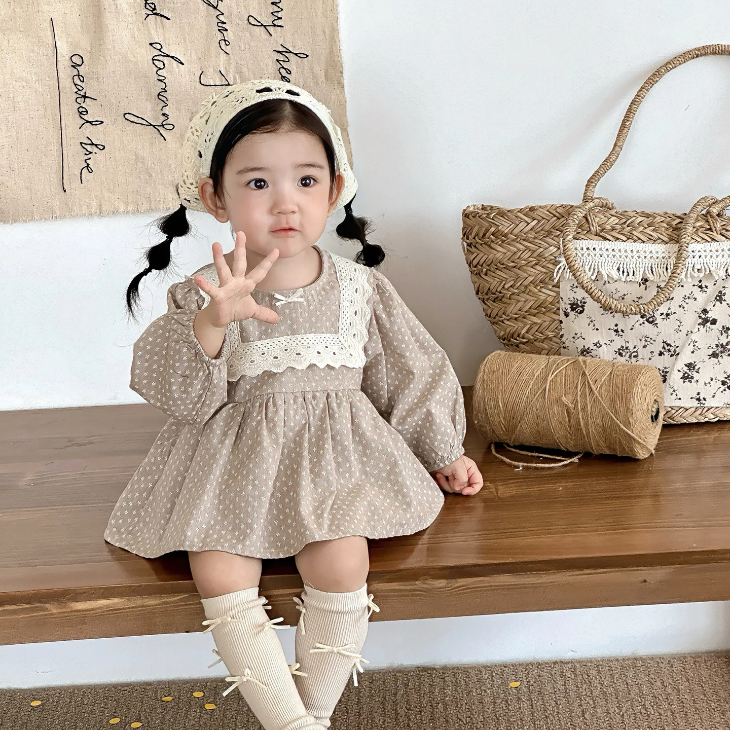 

Осень 2023, новый комбинезон с кукольным воротником в горошек, женский комбинезон с сокровищами и иностранным газом, милый комбинезон