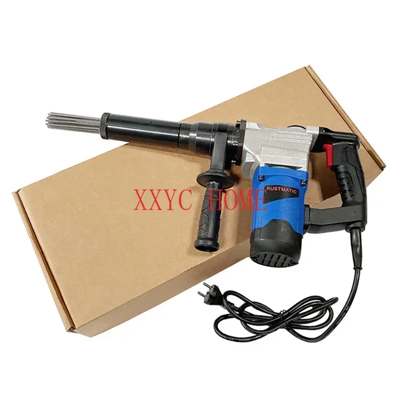 110V/220V Needle Derusting Gun 1100W Electric Jet Chisels Hand-Held Electric Needle Scaler Rust Removal Cleaning Machine