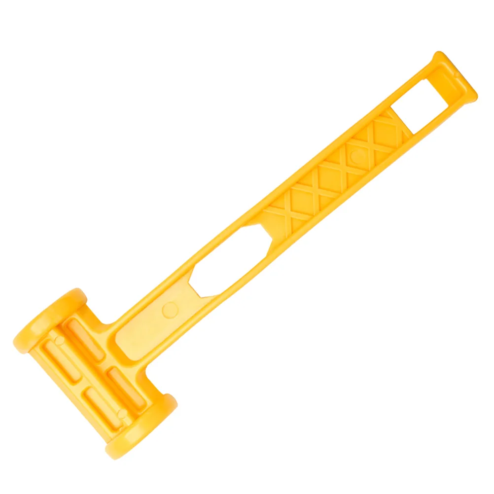 

Outdoor Awning Canopy Tent Peg Plastic Hammer Yellow Camping Tent Stake Mallet Lightweight Easy to Knock and Carry