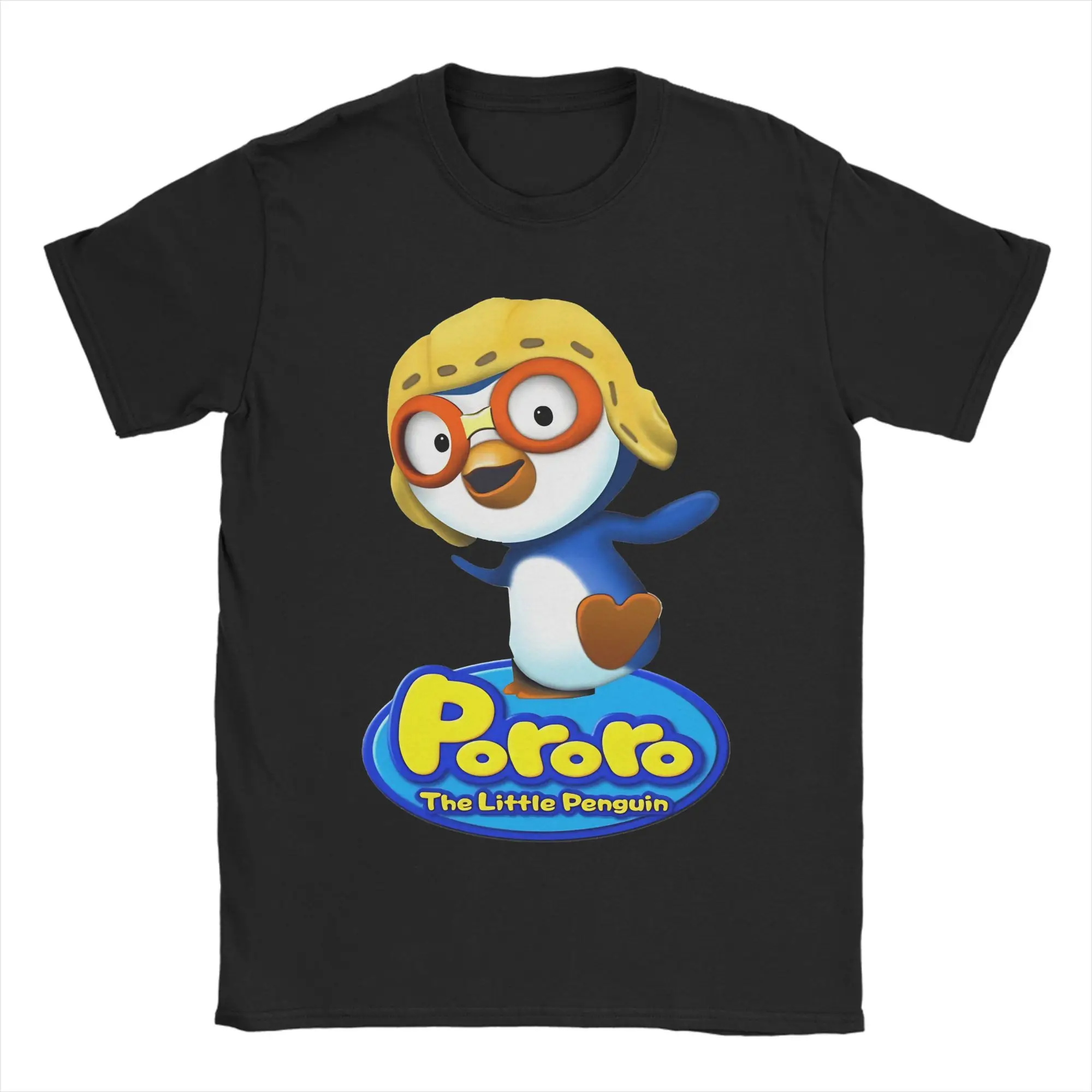 Pororo the Little Penguin T-Shirt Summer  Hip Hop T-Shirts Cotton Comfortable Plus Size Top Tees Short Sleeves Vintage Tshirt