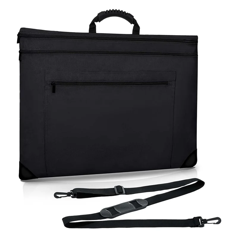 

Durable-Lightweight Art Briefcase Waterproof Carrying Case With Sturdy Shoulders And Handle For Sketching,Posters And Painting,L