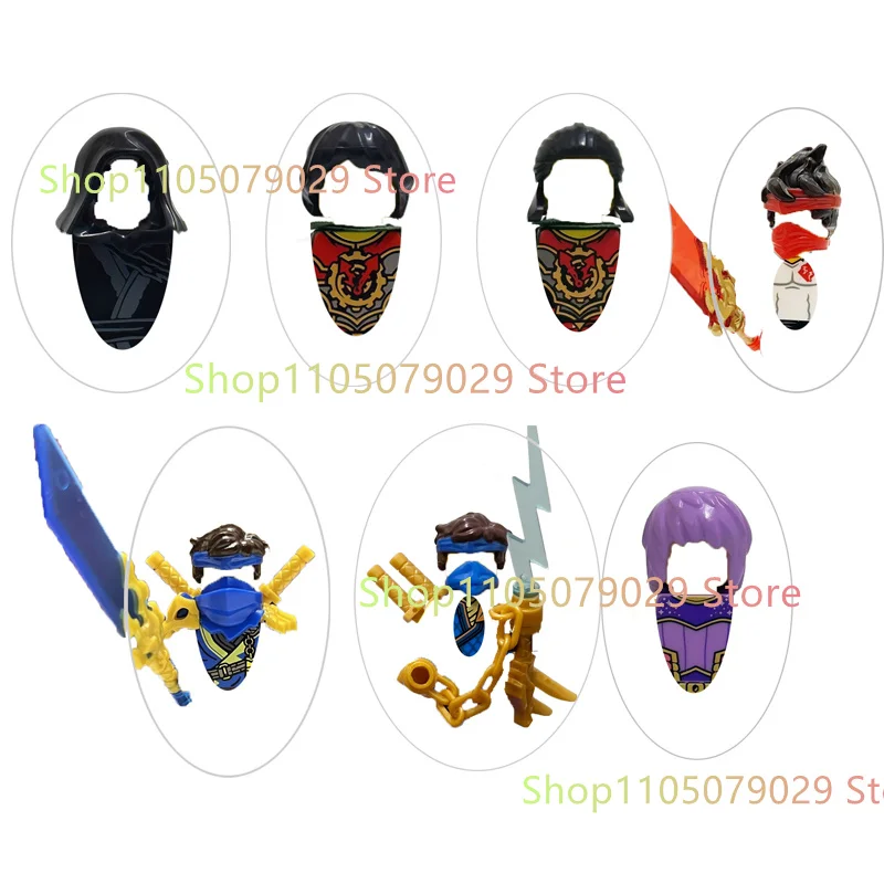 

Аниме мультфильм ТВ ниндзя игрушечные фигурки драконов Rising Lloyd Jay Kai Zane Nya Cole кирпичи строительные блоки для детей подарки