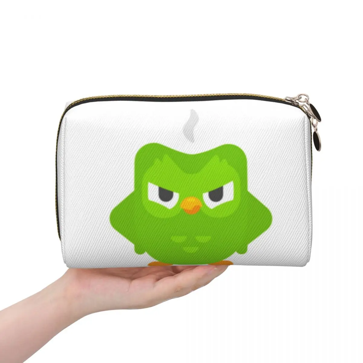 

Duolingo Owl Duo женские косметички дорожный органайзер для макияжа сумка для хранения туалетных принадлежностей Dopp Kit Case