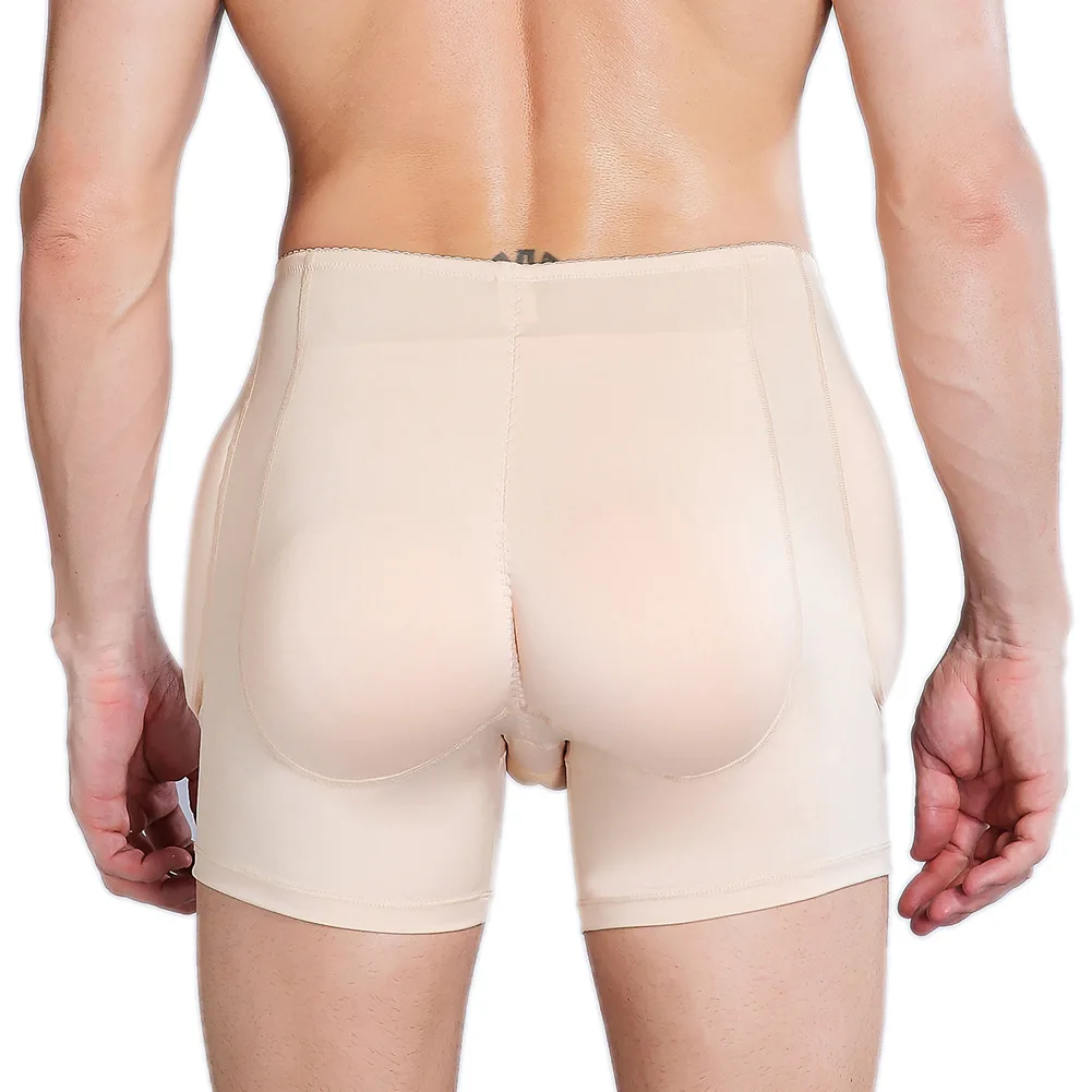 Crossdresser Panty with 4 Pockets Butt Hip Silicon Sponge Pads Enhancer Fake Buttocks Padded Panties Hip Push Up For Men