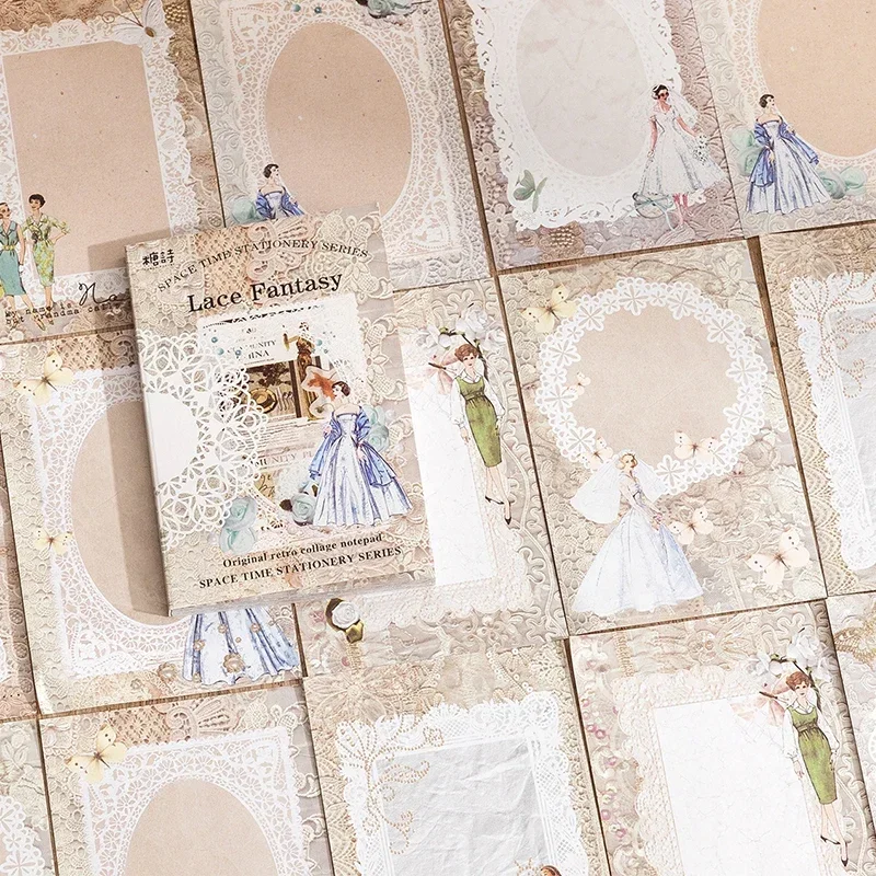 60pcs/pack Vintage Materials Message Memo Paper School Collage Stationery DIY Photo Album Scrapbooking Notes Paper Card Making